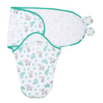 LollyBanks Elephant Baby Sleep Swaddle 100% Organic Cotton - 