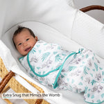 LollyBanks Elephant Baby Sleep Swaddle 100% Organic Cotton - 