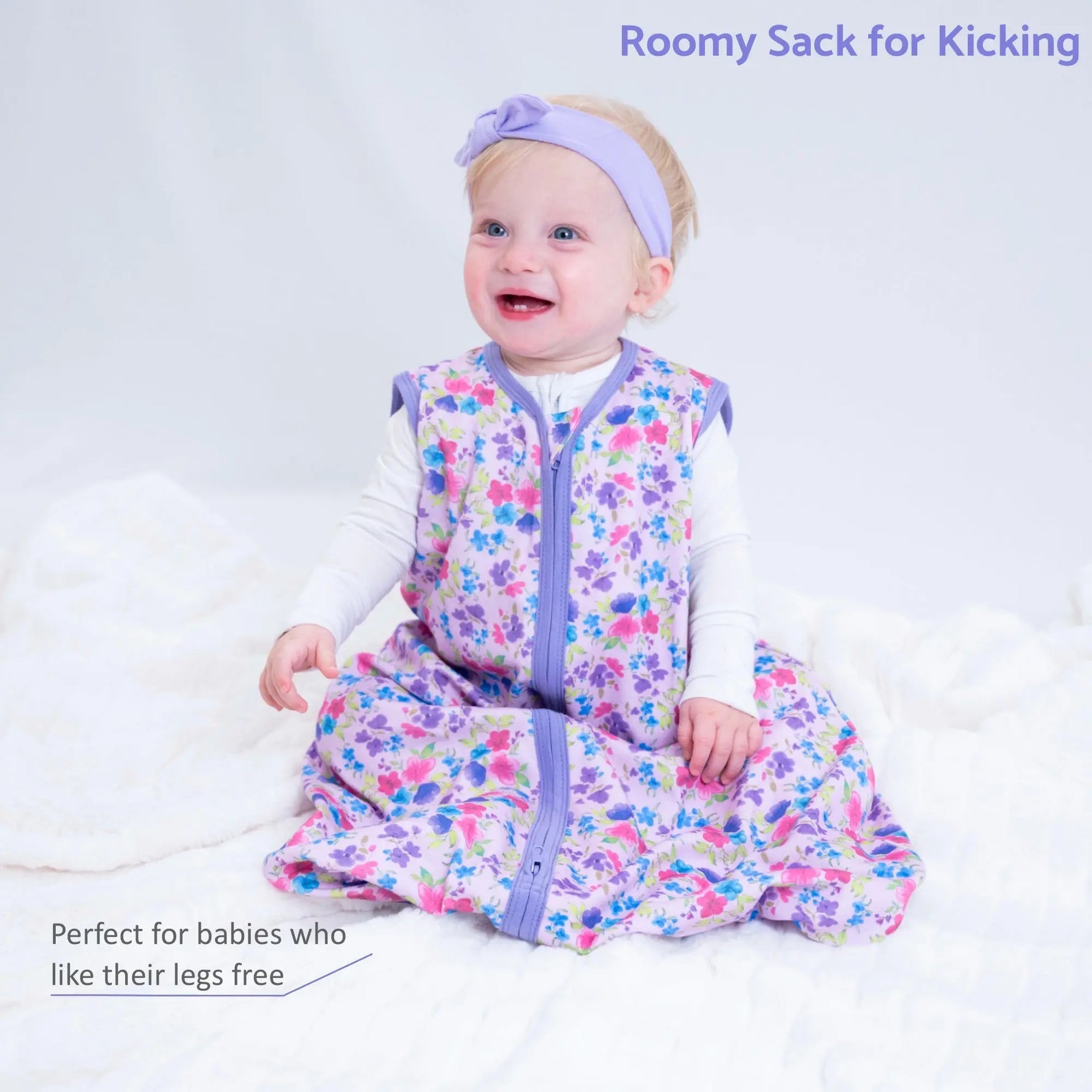 LollyBanks Field of Dreams Baby Sleep Sack, 100% Organic Cotton - 