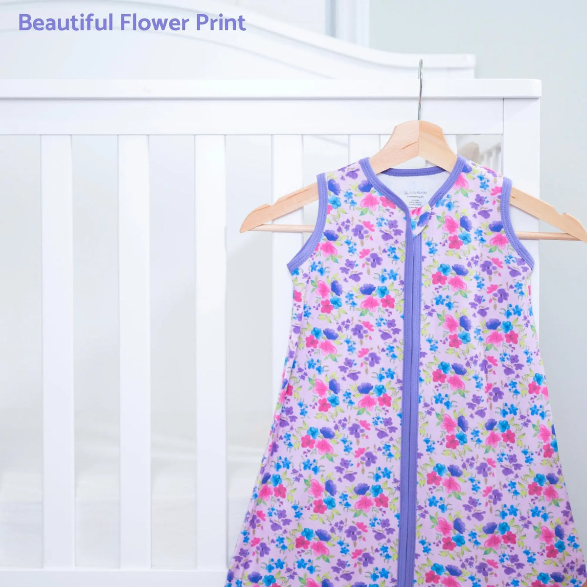 LollyBanks Field of Dreams Baby Sleep Sack, 100% Organic Cotton - 
