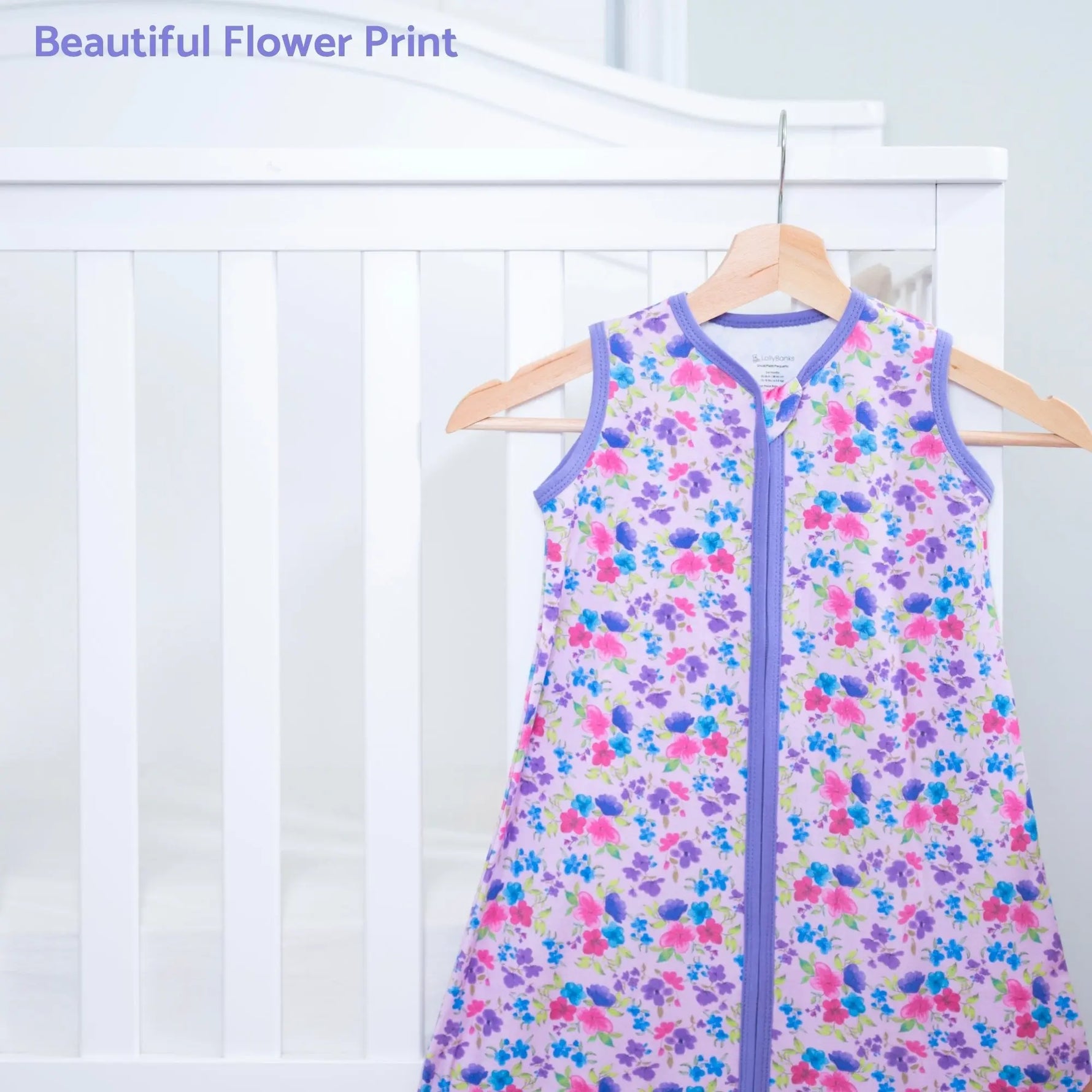 LollyBanks Field of Dreams Baby Sleep Sack, 100% Organic Cotton - 