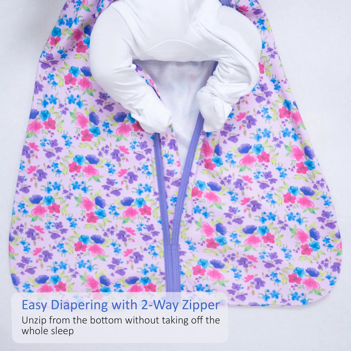 LollyBanks Field of Dreams Baby Sleep Sack, 100% Organic Cotton - 