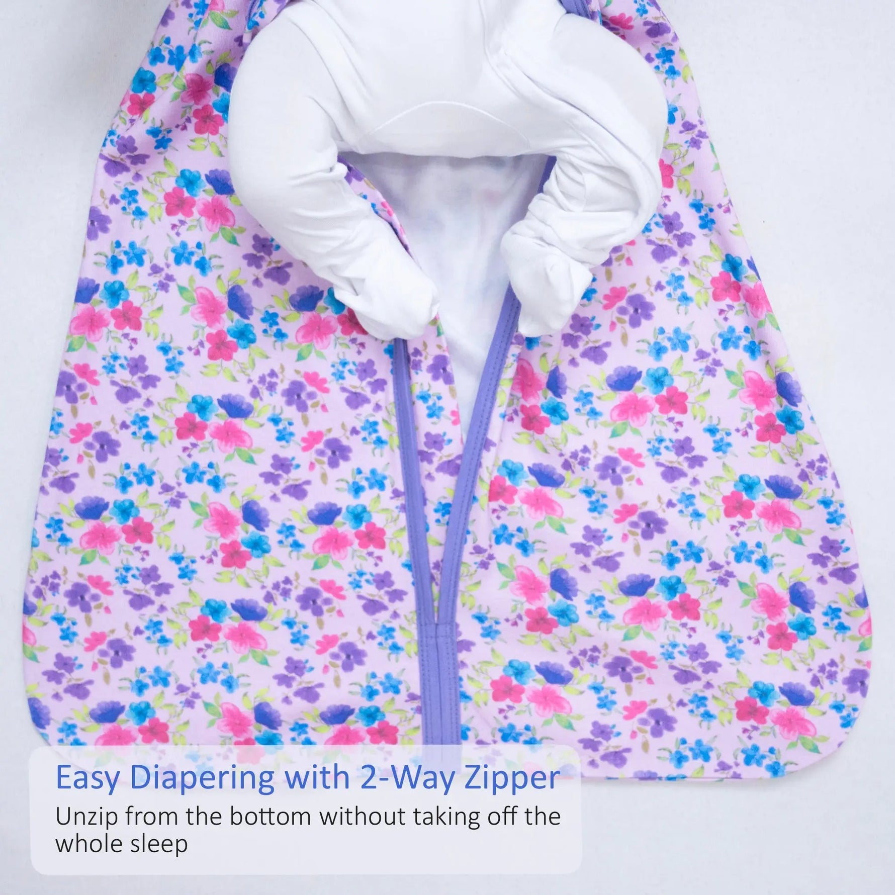 LollyBanks Field of Dreams Baby Sleep Sack, 100% Organic Cotton - 