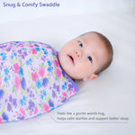LollyBanks Field of Dreams Baby Sleep Swaddle 100% Organic Cotton - 
