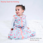 LollyBanks Flamingo Baby Sleep Sack, 100% Organic Cotton - 