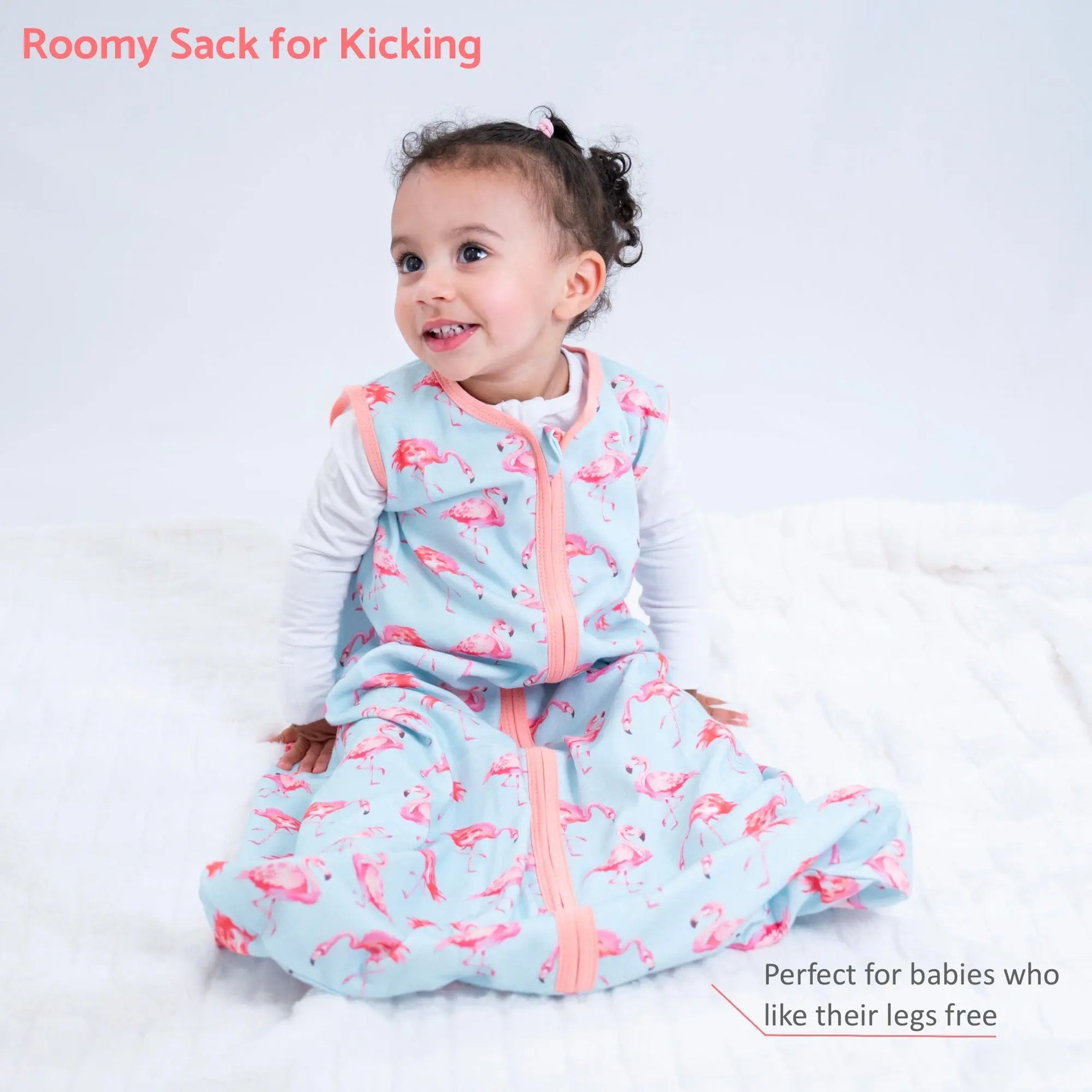 LollyBanks Flamingo Baby Sleep Sack, 100% Organic Cotton - 
