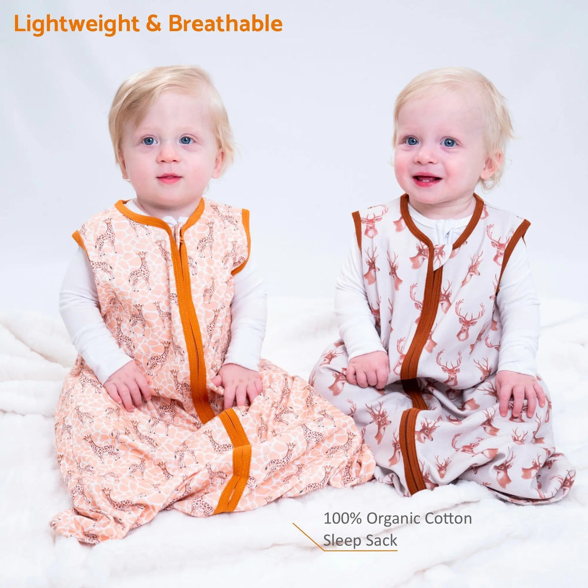 LollyBanks Gentle Giant Baby Sleep Sack, 100% Organic Cotton - 