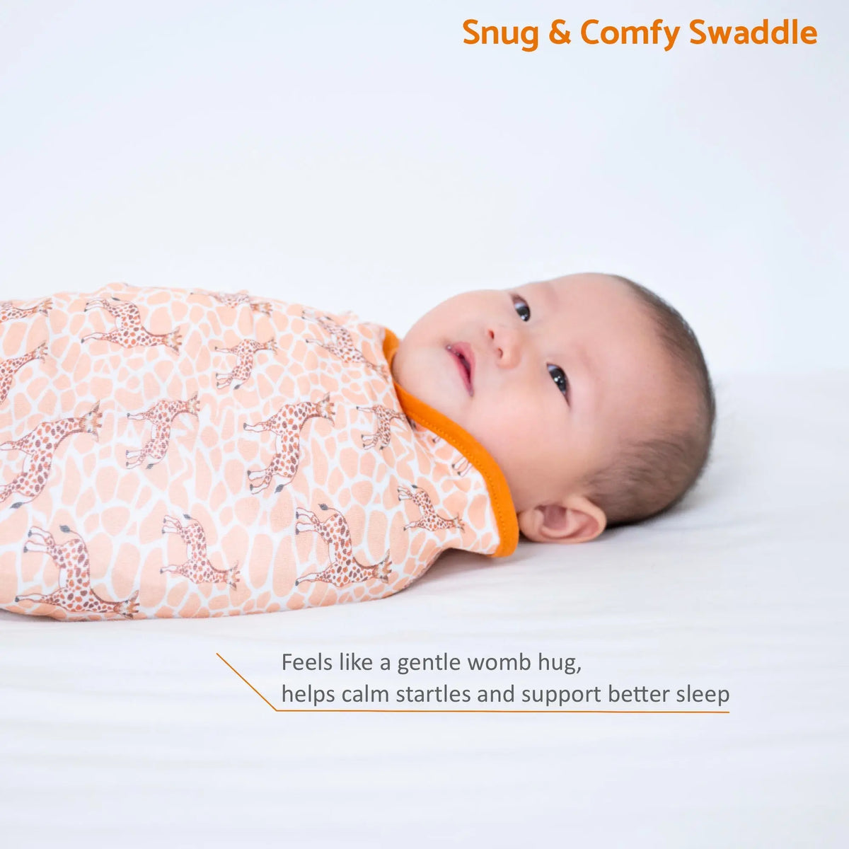 LollyBanks Gentle Giant Baby Sleep Swaddle 100% Organic Cotton - 