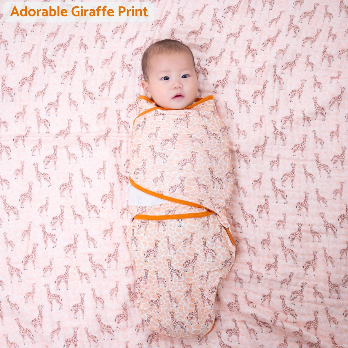 LollyBanks Gentle Giant Baby Sleep Swaddle 100% Organic Cotton - 