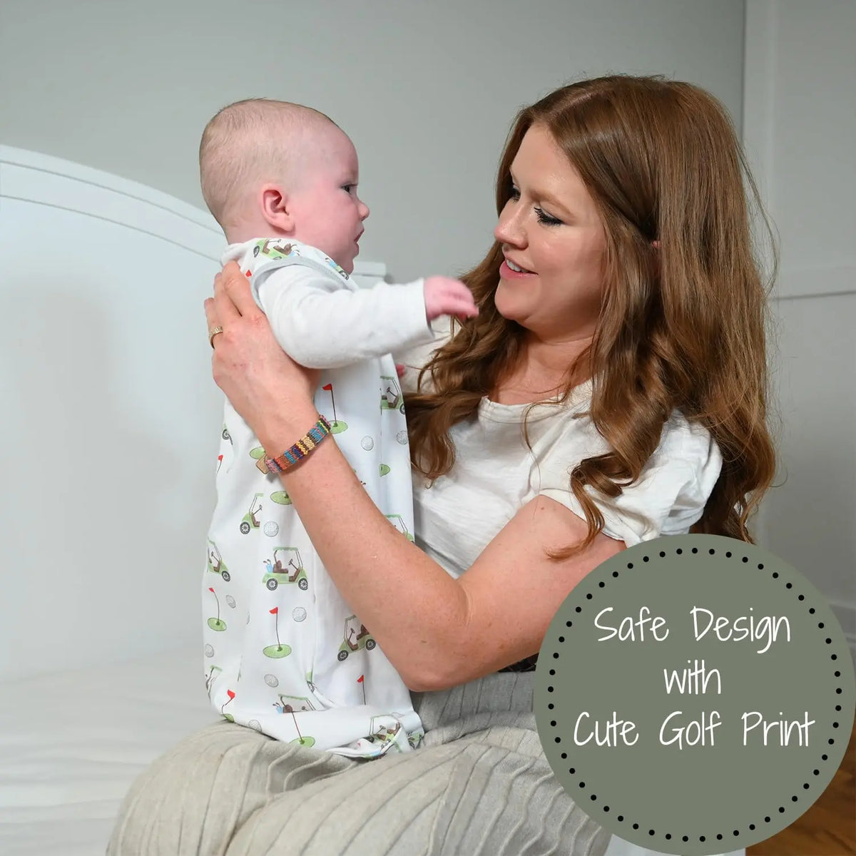 LollyBanks Golf A Round Baby Sleep Sack, 100% Organic Cotton - 