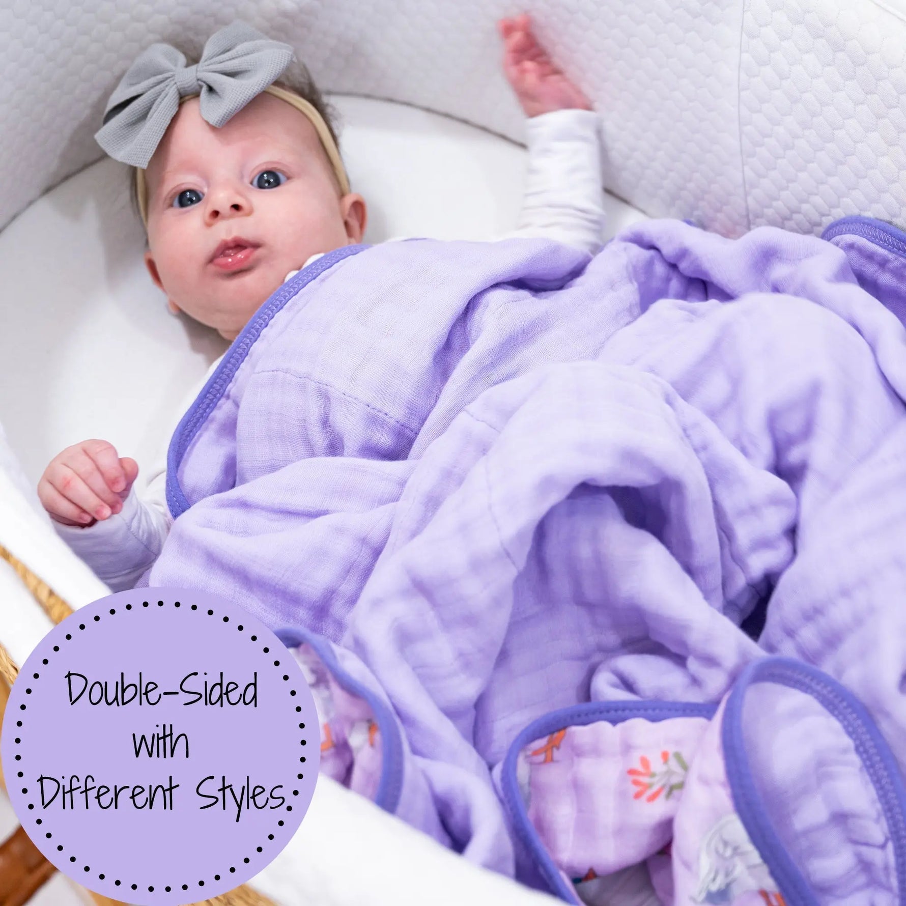 LollyBanks Goose Parade Muslin Baby Blanket - 