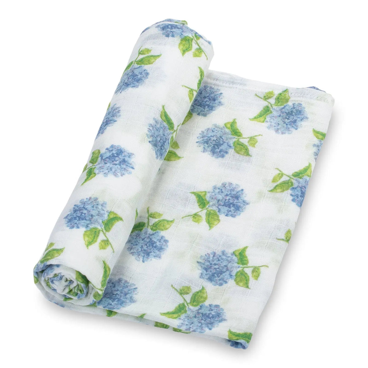 LollyBanks You Had Me At Hydrangea Baby Muslin Swaddle Blanket - 