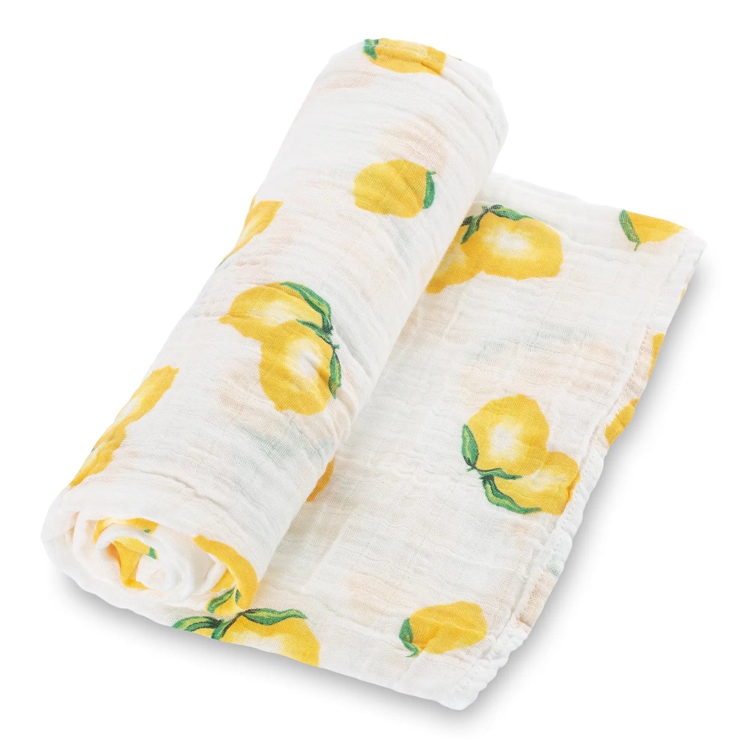LollyBanks When Life Hands You Lemons Baby Muslin Swaddle Blanket - 