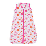 LollyBanks Life is Better in Pink Boots Baby Sleep Sack, 100% Organic Cotton - 