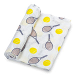 LollyBanks Love All Tennis Baby Muslin Swaddle Blanket - 
