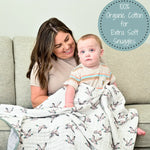 LollyBanks LollyBanks Muslin Baby Blanket, 100% Cotton Lightweight Baby Quilt, 47"x 47" and 6 Layers Newborn Blanket, (Mallard Duck Print) - 