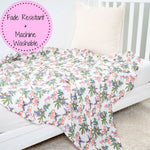 LollyBanks LollyBanks Muslin Swaddle Blankets, 100% Cotton Baby Blanket, 47"x 47" Newborn Swaddle Blanket, (Hummingbird Pattern) - 