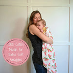 LollyBanks One In A Melon Baby Muslin Swaddle Blanket - 