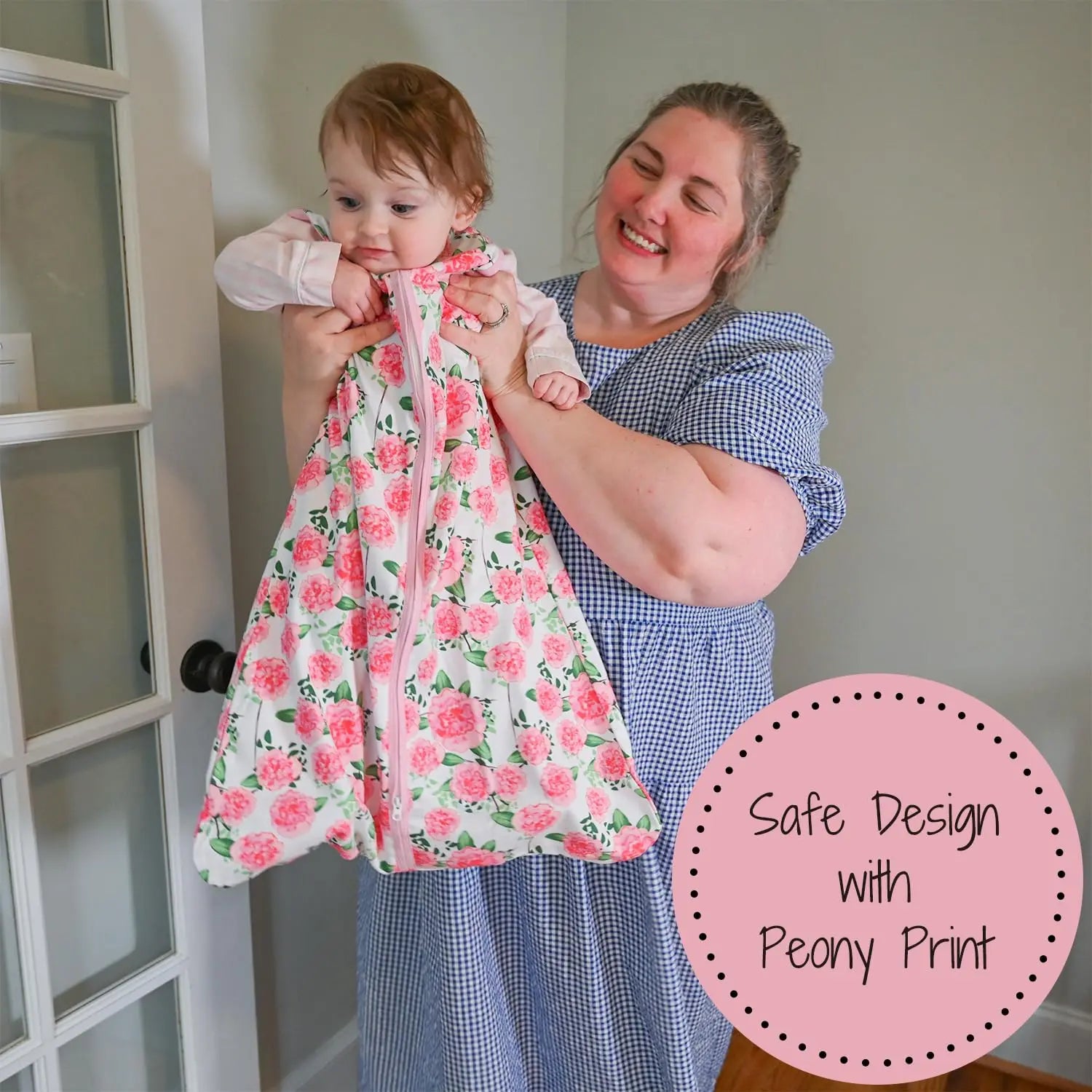 LollyBanks Live Life in Full Bloom Baby Sleep Sack, 100% Organic Cotton - 