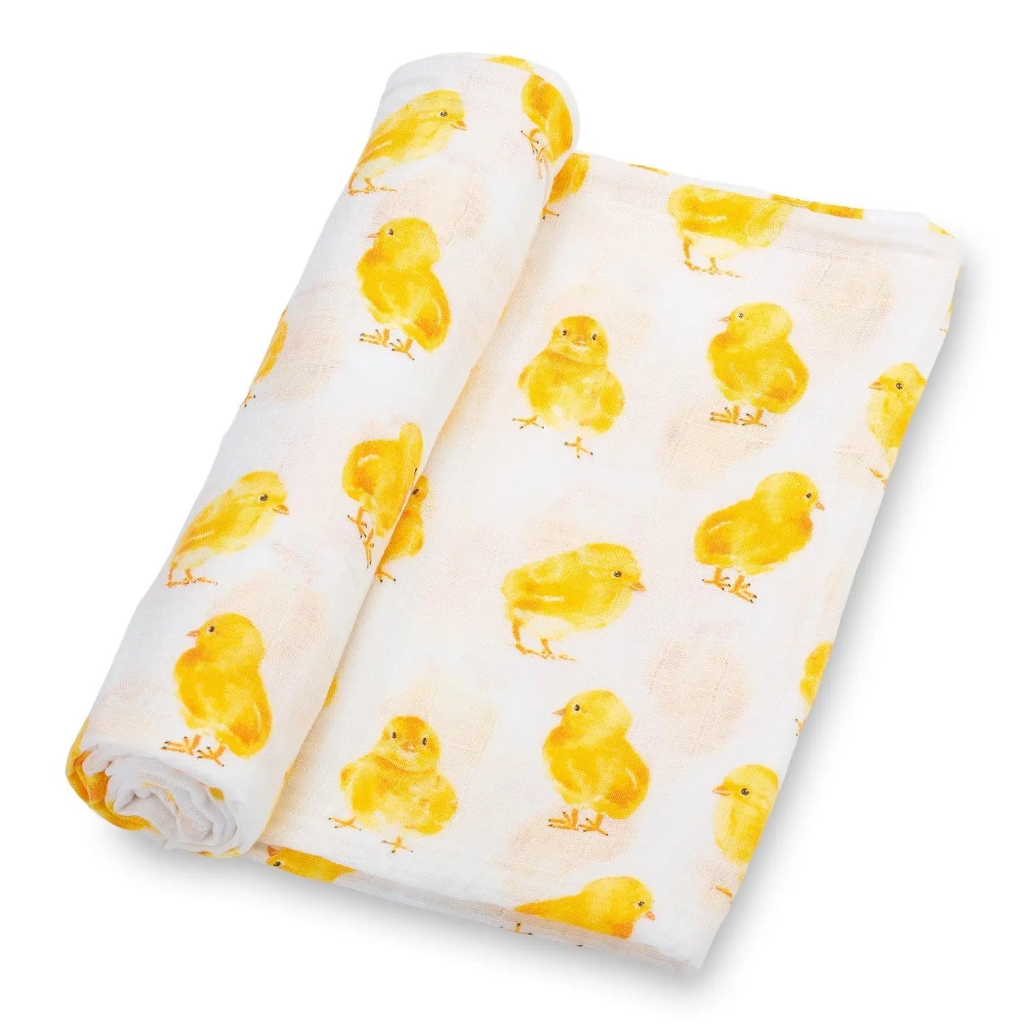 LollyBanks Peep Peep Baby Muslin Chicken Swaddle Blanket - 