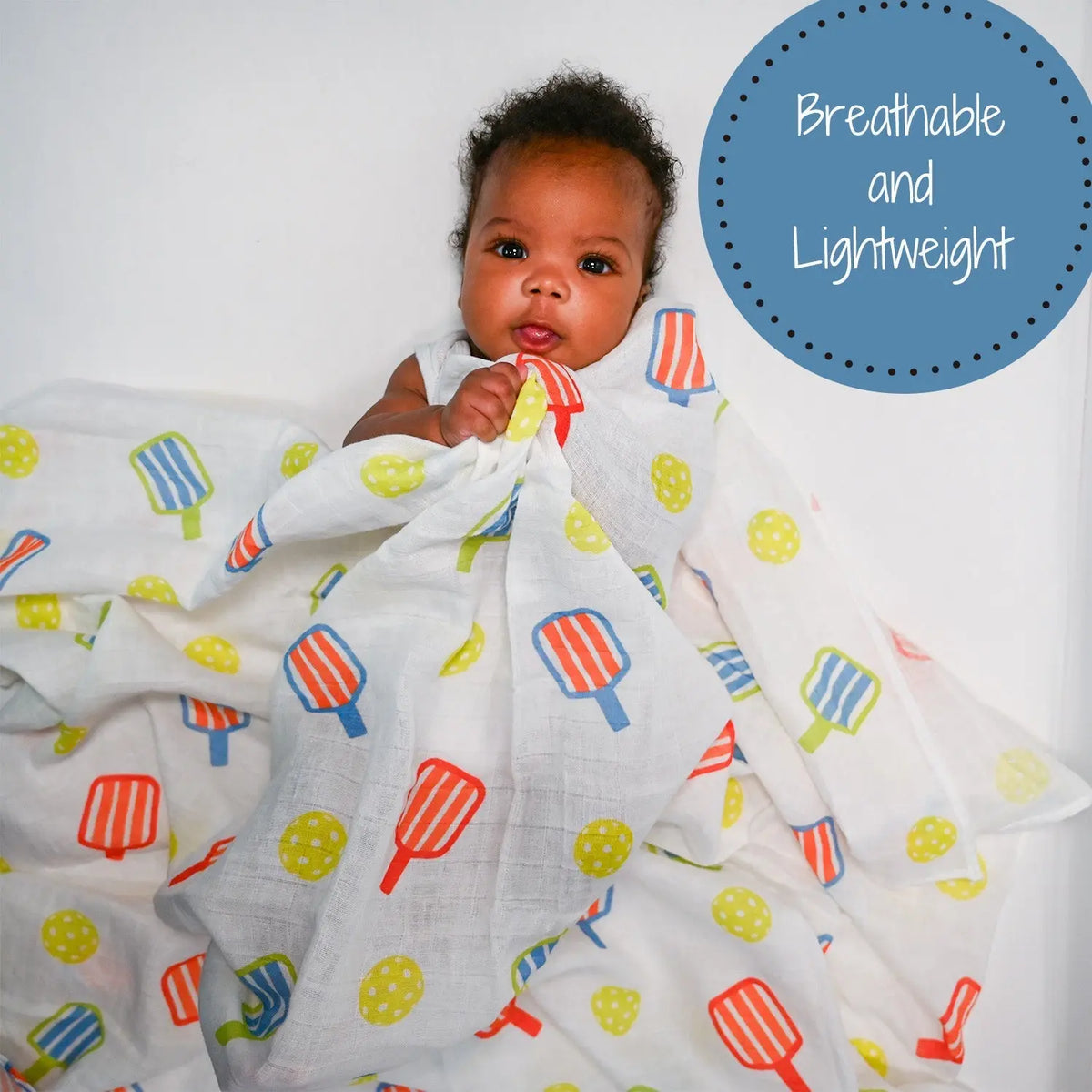 LollyBanks I Can't, I Have Pickleball Swaddle Blanket - 