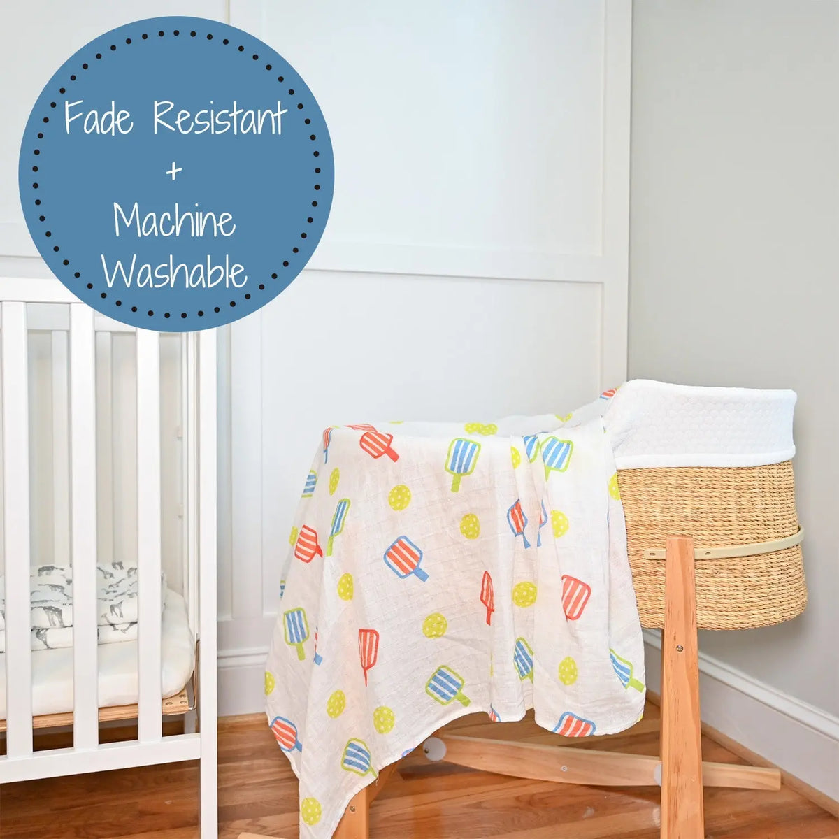 LollyBanks I Can't, I Have Pickleball Swaddle Blanket - 