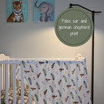 LollyBanks Policeman Baby Muslin Swaddle Blanket - 
