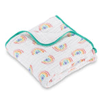 LollyBanks Somewhere Over The Rainbow Muslin Quilt - 