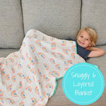 LollyBanks Somewhere Over The Rainbow Muslin Quilt - 