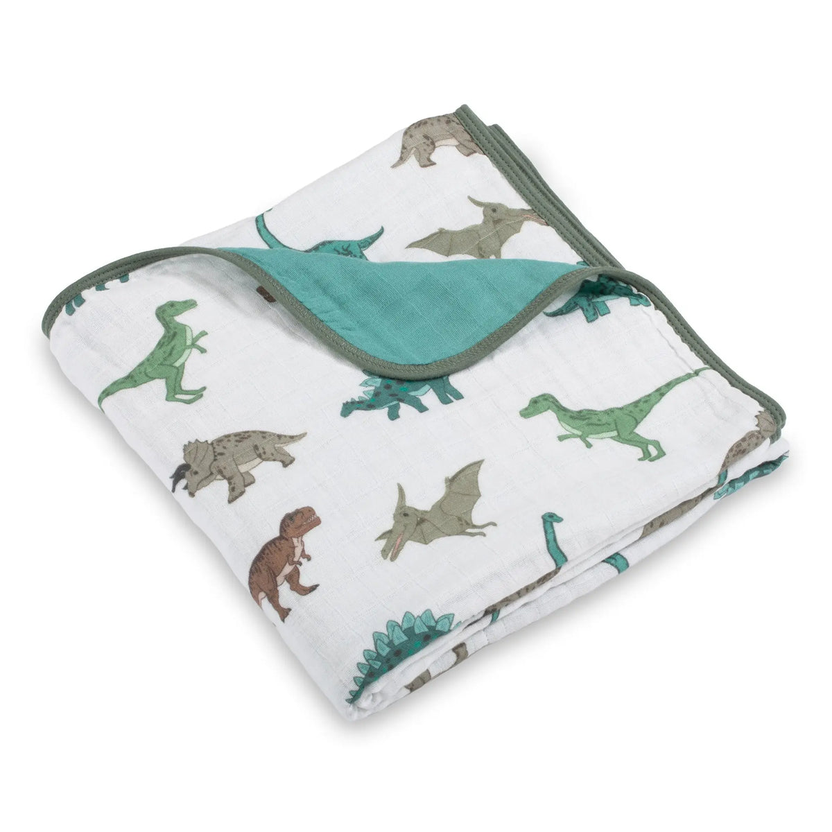 LollyBanks Have A T - rexcellent Day Muslin Baby Blanket - 