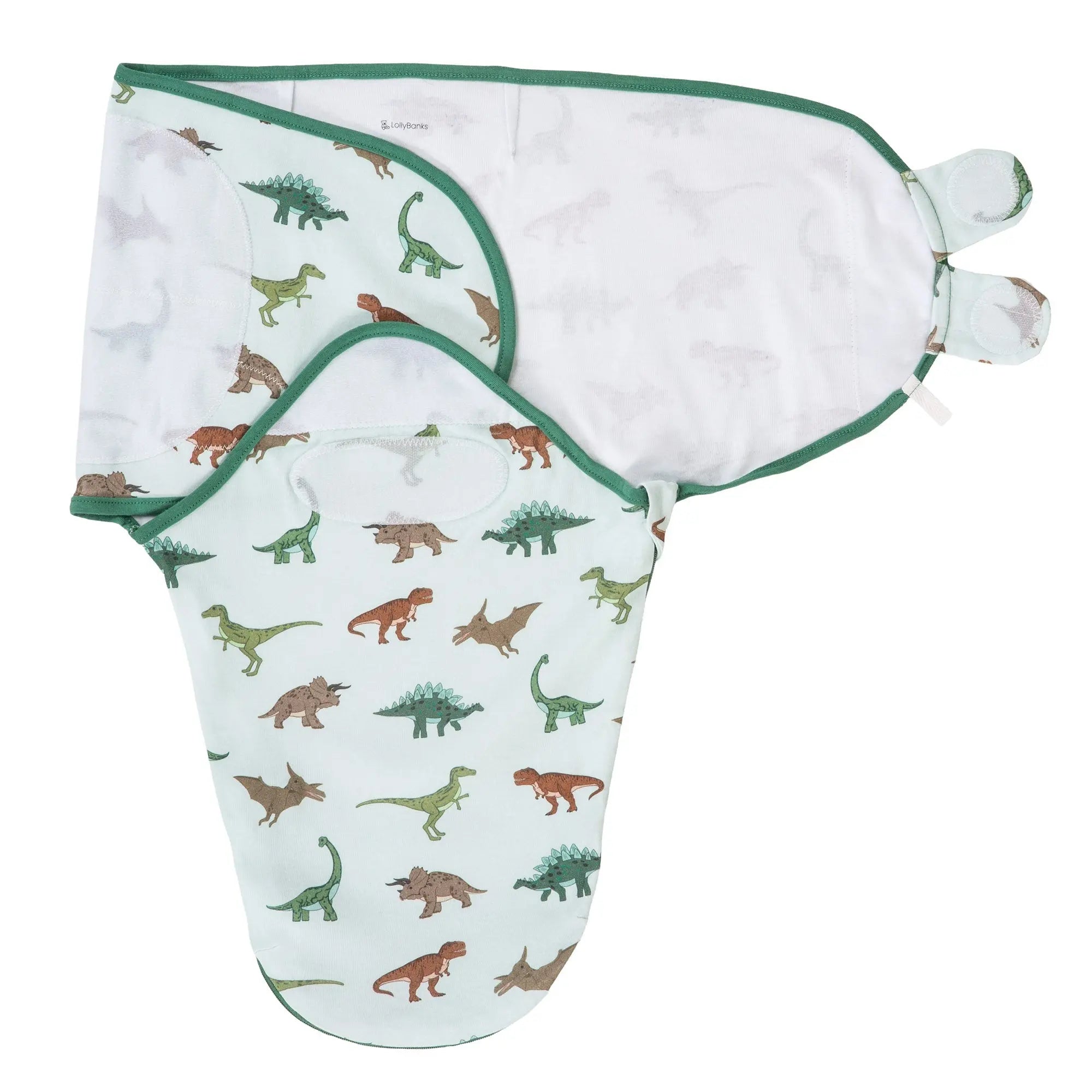 LollyBanks Have A T - rexcellent Day Baby Sleep Swaddle 100% Organic Cotton - 