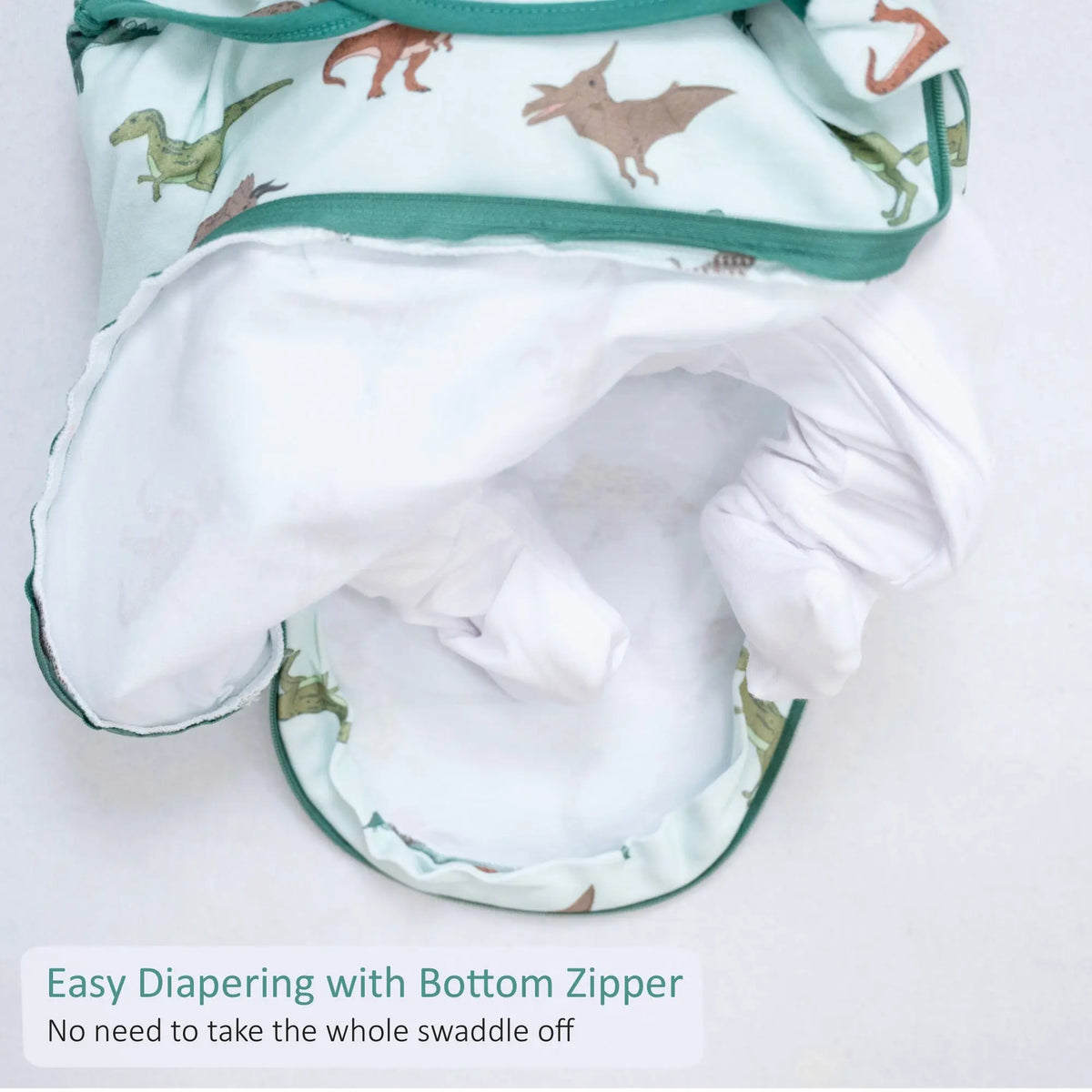LollyBanks Have A T - rexcellent Day Baby Sleep Swaddle 100% Organic Cotton - 