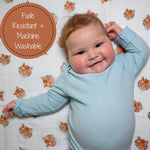 LollyBanks Tiger Baby Muslin Swaddle Blanket - 