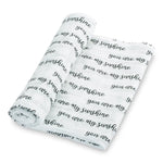 LollyBanks You Are My Sunshine Baby Muslin Swaddle Blanket - 