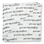 LollyBanks You Are My Sunshine Baby Muslin Swaddle Blanket - 