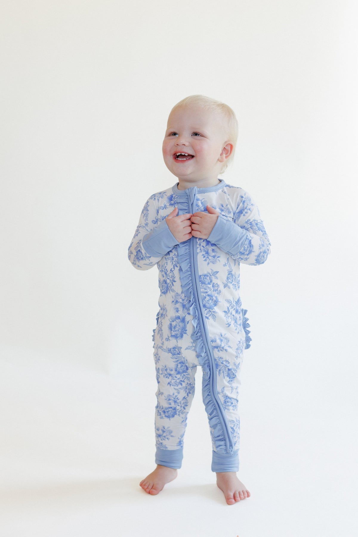 Bamboo Zipper One Piece Pajama - A Peony For Your by LollyBanks