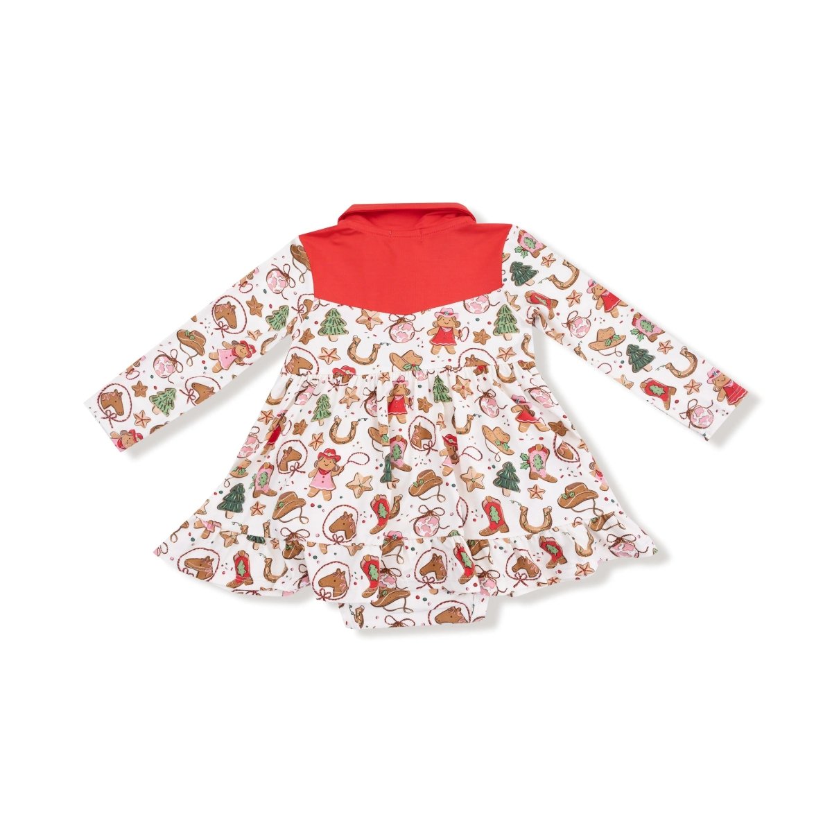 Long Sleeve Cowgirl Bodysuit Dress Angel Dear Everetts Place Boutique