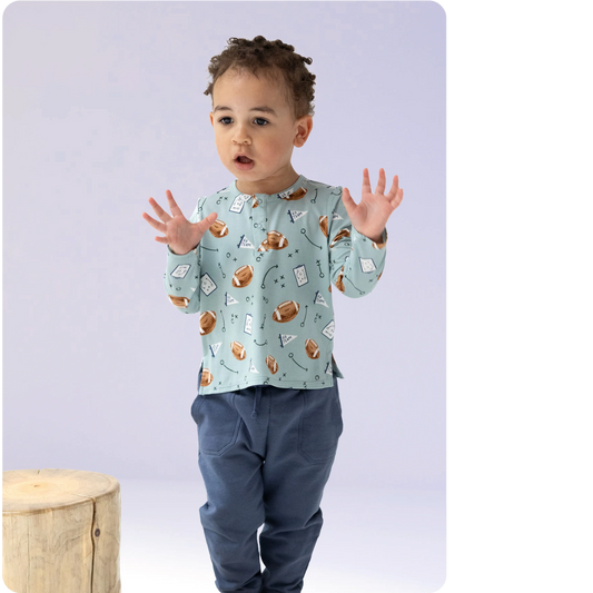 Long Sleeve Henley for Kids Cozy Essential for Fall and Winter Angel Dear Everetts Place: Online Boutique