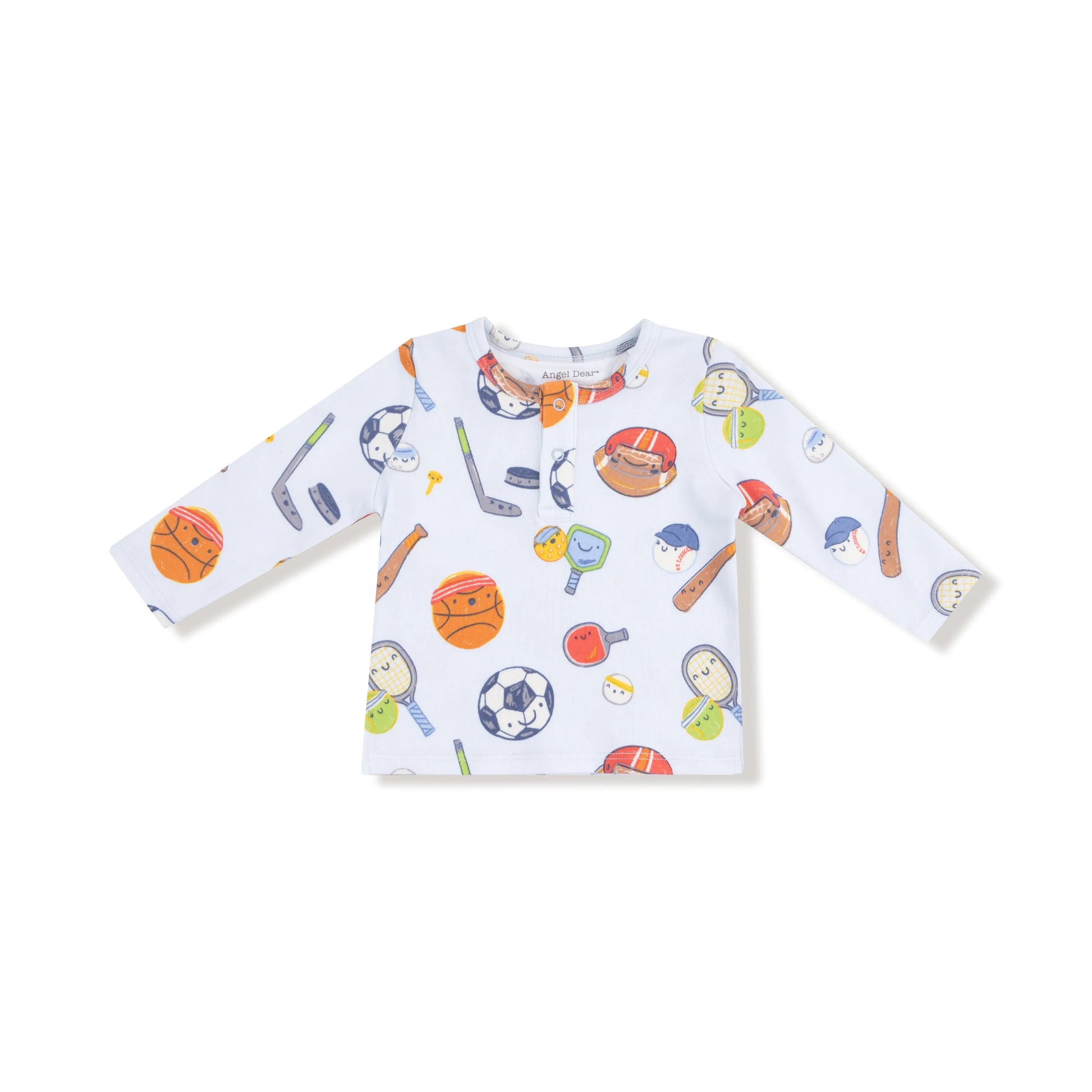 Long Sleeve Henley for Kids Cozy and Comfy Layering Top Angel Dear Everetts Place: Online Boutique