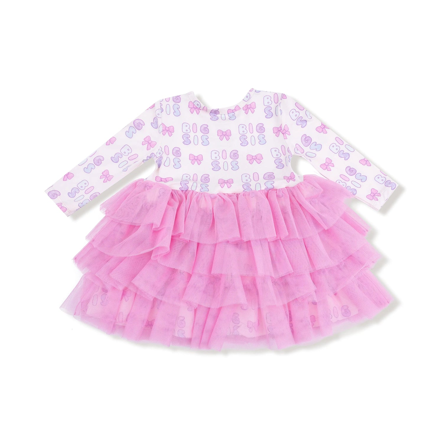 Angel Dear Long Sleeve Dress - Layered Tulle Dress for Girls - Twirly Design - Apparel & Accessories > Clothing > Baby & Toddler Clothing > Baby & Toddler Dresses 565