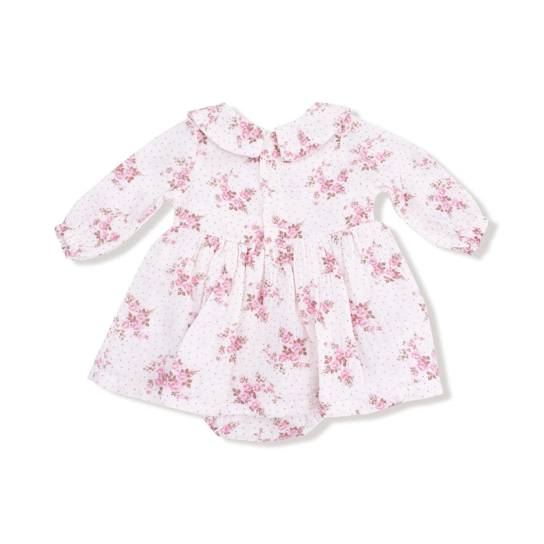 Angel Dear Long Sleeve Organic Peter Pan Collar Bubble With Skirt - Apparel & Accessories > Clothing > Baby & Toddler Clothing > Baby & Toddler Dresses 668