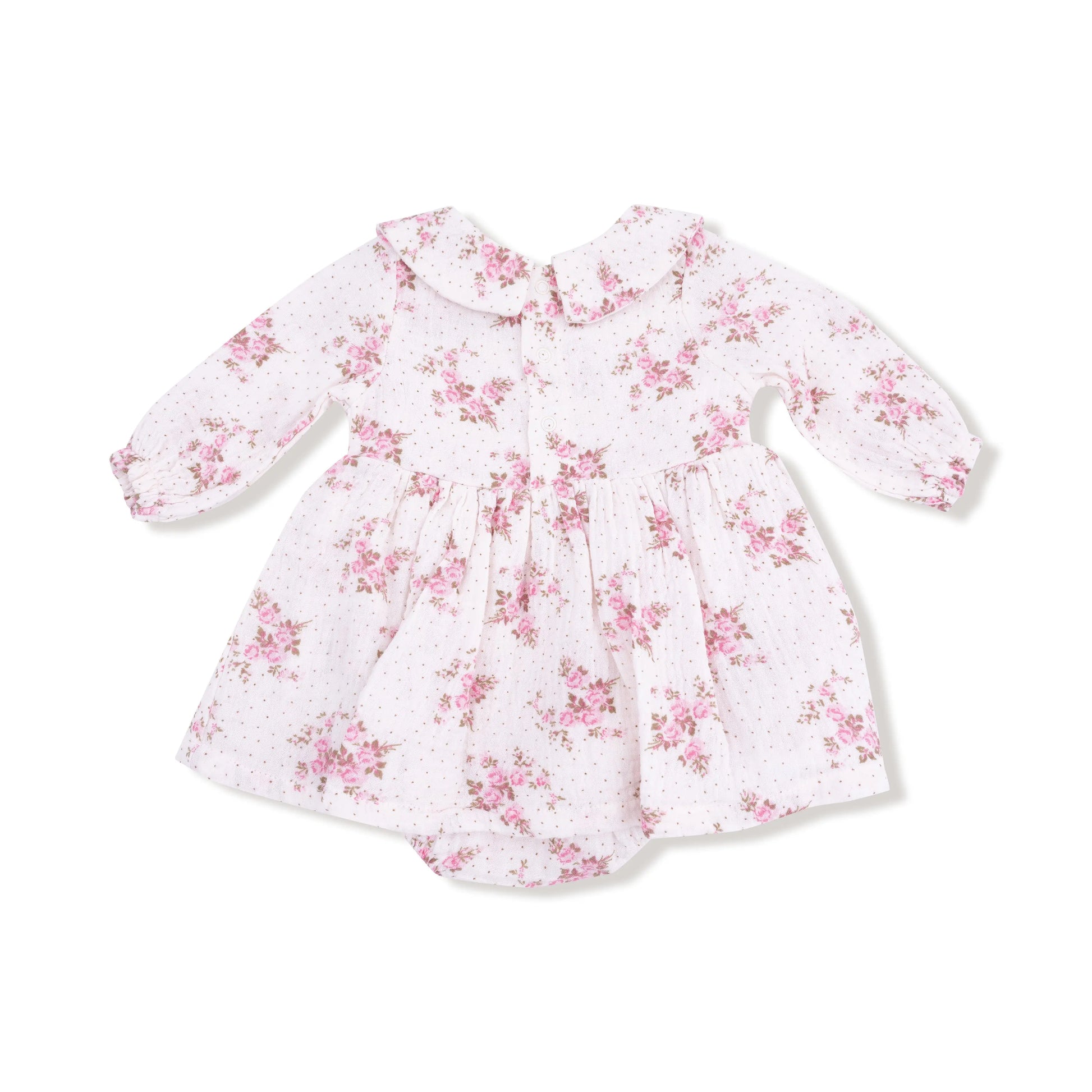 Angel Dear Long Sleeve Organic Peter Pan Collar Bubble With Skirt - Apparel & Accessories > Clothing > Baby & Toddler Clothing > Baby & Toddler Dresses 668