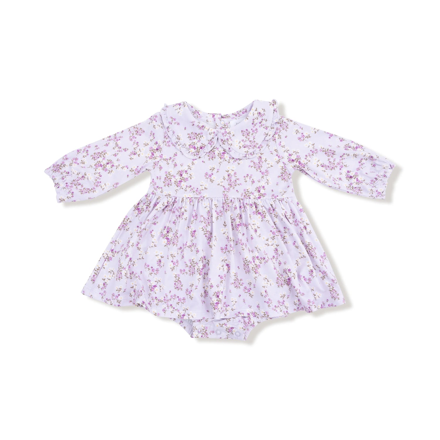 Angel Dear Long Sleeve Peter Pan Ruffle Collar Bubble Skirt Set - Apparel & Accessories > Clothing > Baby & Toddler Clothing > Baby One-Pieces 613
