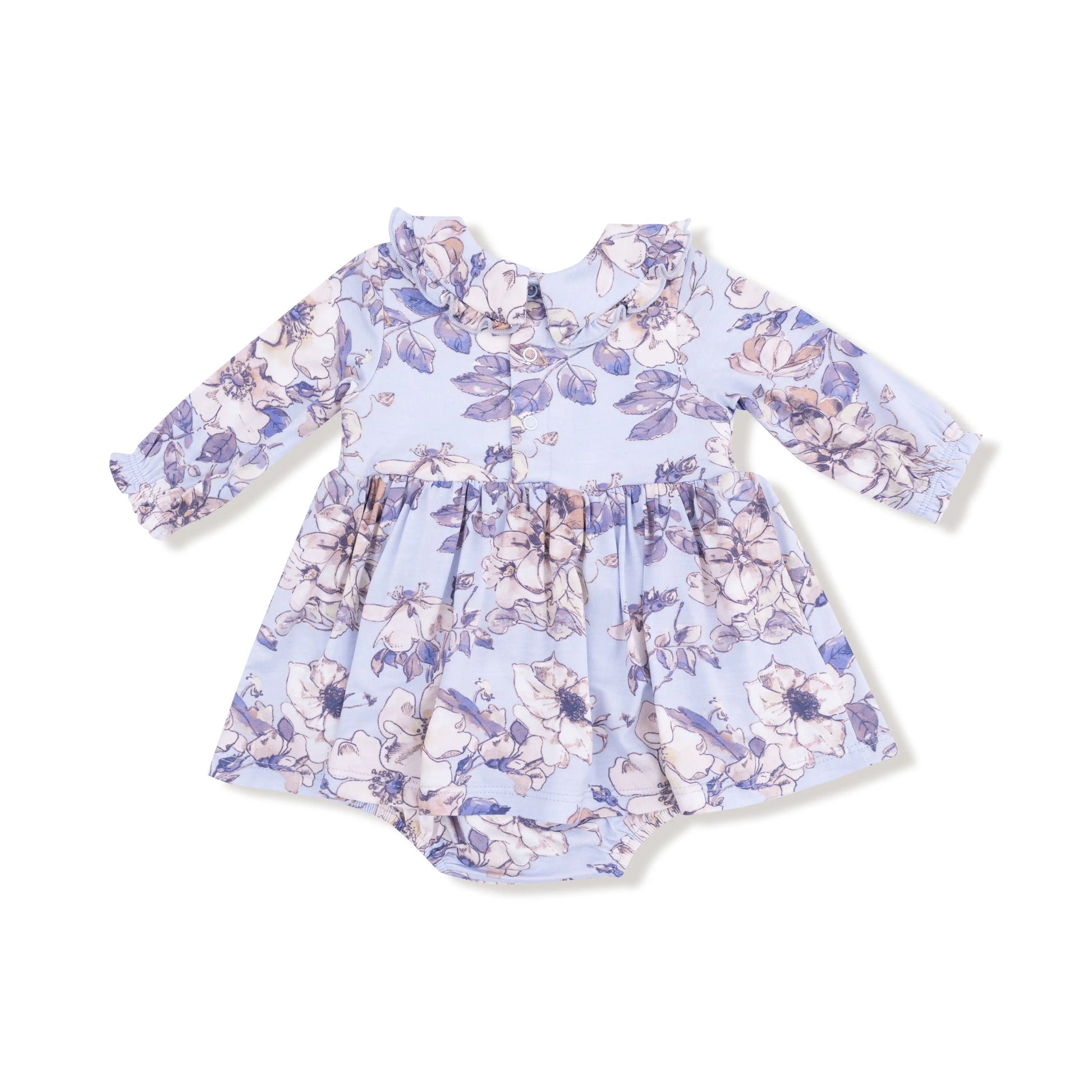 Long Sleeve Peter Pan Ruffle Collar Bubble With Skirt Set Angel Dear Everetts Place: Online Boutique