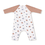 Angel Dear Long Sleeve Raglan Henley Romper With Cozy Kanga Pocket - Apparel & Accessories > Clothing > Baby & Toddler Clothing > Baby One-Pieces 983