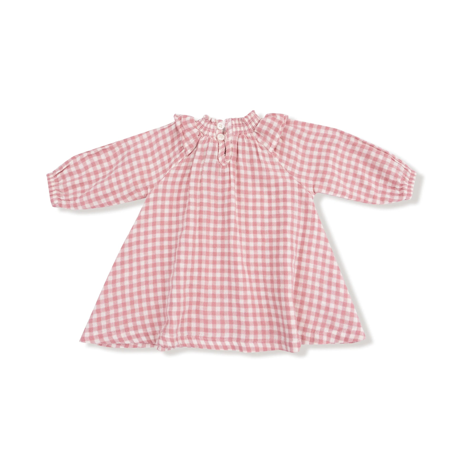 Long Sleeve Ruffle Smocked Neck Dress and Diaper Cover Angel Dear Everetts Place: Online Boutique