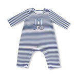 Angel Dear Long Sleeve Snap Shoulder Romper With Lil Bro Applique - Apparel & Accessories > Clothing > Baby & Toddler Clothing > Baby One-Pieces 956
