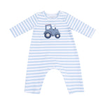 Angel Dear Long Sleeve Snap Shoulder Romper With Tractor Applique - Apparel & Accessories > Clothing > Baby & Toddler Clothing > Baby One-Pieces 956