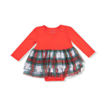 Twirl Into Cozy: Long Sleeve Tutu Bodysuit Dress - Everetts Place Boutique - 