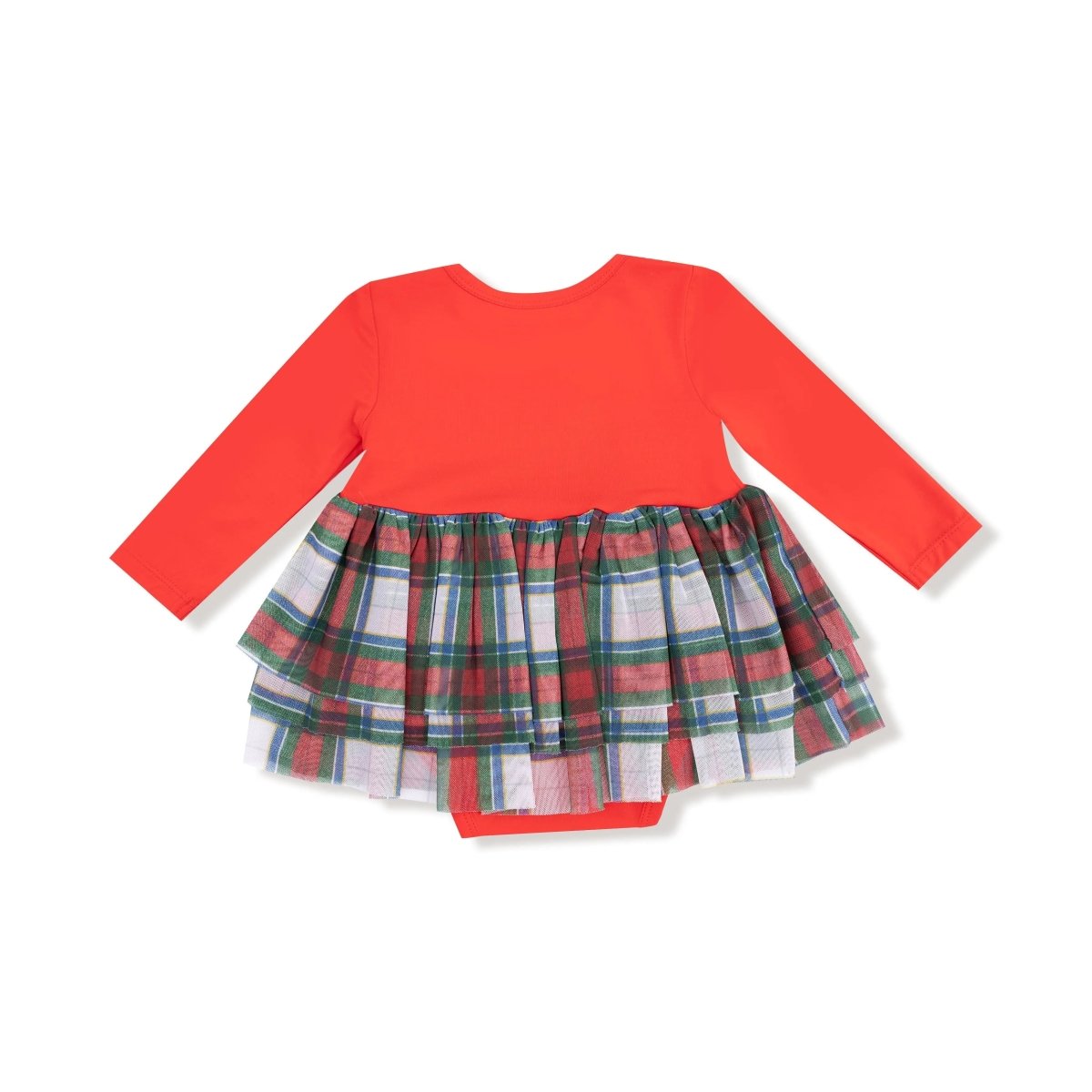 Twirl Into Cozy: Long Sleeve Tutu Bodysuit Dress - Everetts Place Boutique - 